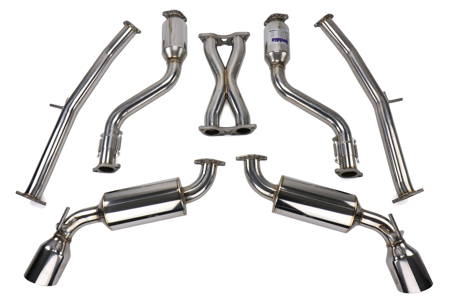 Invidia Dual N1 GT Cat Back Exhaust - Stainless Steel Tips - 2009-2016 Nissan 370Z