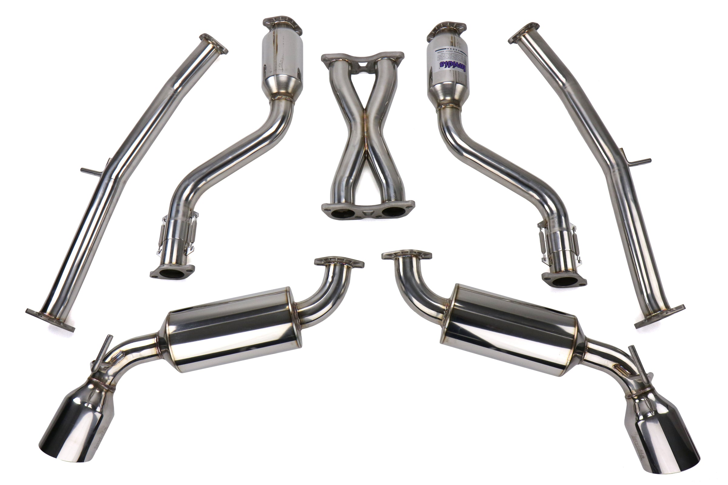 Invidia Dual N1 GT Cat Back Exhaust - Stainless Steel Tips - 2009-2016 Nissan 370Z