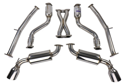 Invidia Dual N1 GT Cat Back Exhaust - Stainless Steel Tips - 2009-2016 Nissan 370Z