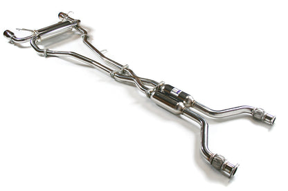 Invidia Gemini Cat Back Exhaust - Titanium Rolled-Tips - 2003-2009 Infiniti G35 Coupe