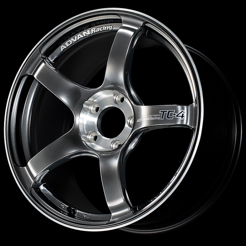 Advan TC-4 SE 18x9.5" +35 Offset 5-114.3 73mm Bore Wheel in Racing Hyper Black & Diamond Cut