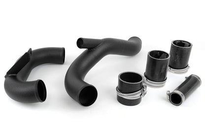 AMS Lower Intercooler Pipe Black - 2008-2015 Mitsubishi Evo X