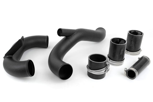 AMS Lower Intercooler Pipe Black - 2008-2015 Mitsubishi Evo X