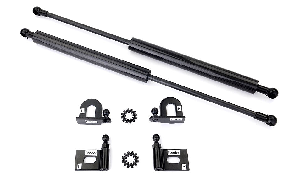 GReddy Carbon Fiber Hood Dampers - 2008-2015 Mitsubishi Evo X