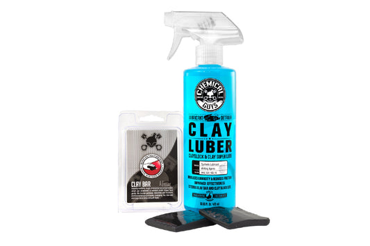 Chemical Guys Clay Bar and Luber Synthetic Lubricant Kit Heavy Duty - Universal