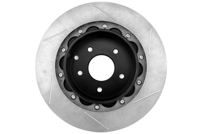 Stoptech 2-Piece Aerorotor and Hat 322x22 Rotor Slotted Pair Rear - 2003 2009 Nissan 350Z / Infiniti G35 (w/OEM Brembo)