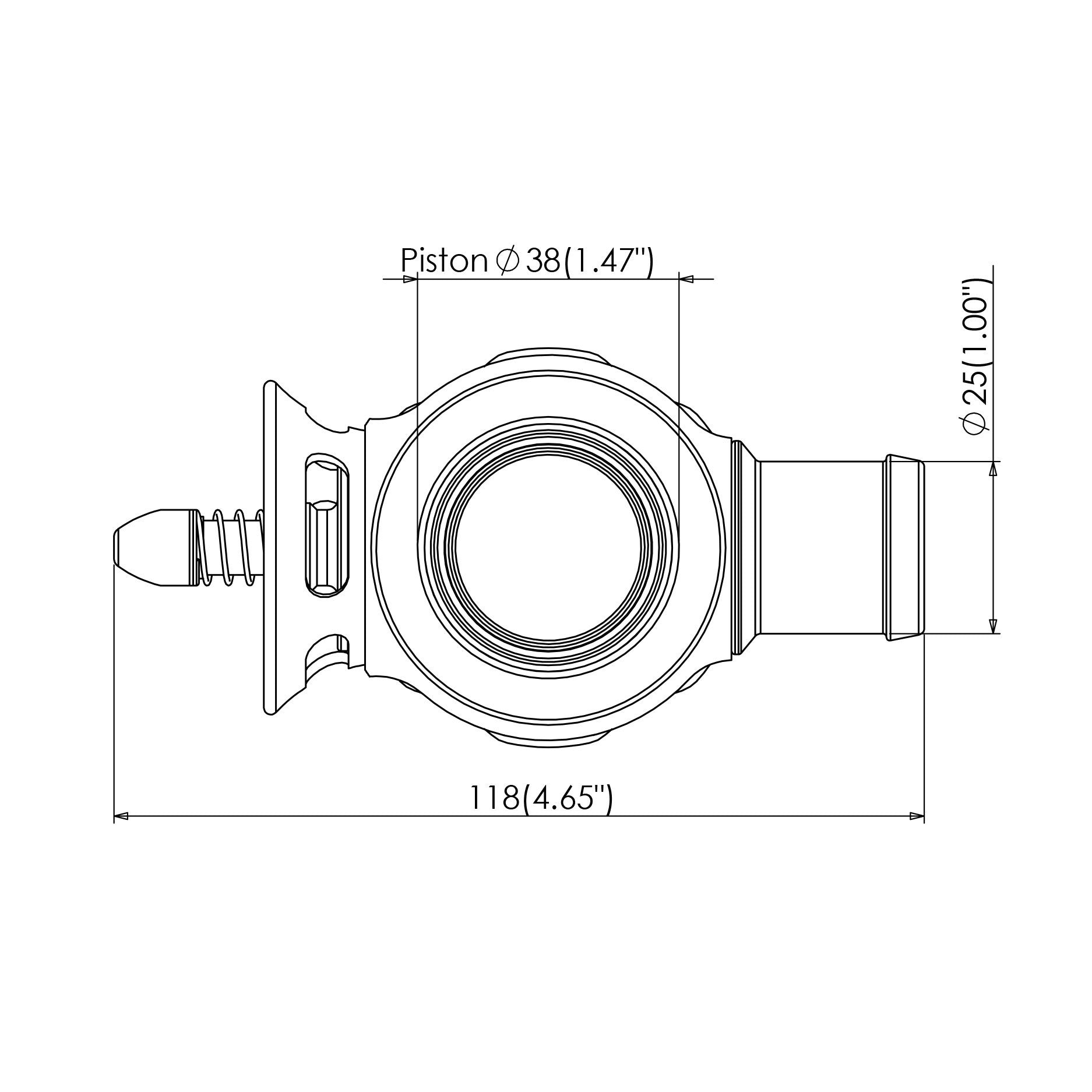 Turbosmart Dual Port Blow Off Valve Black - 2015-2022 Subaru WRX