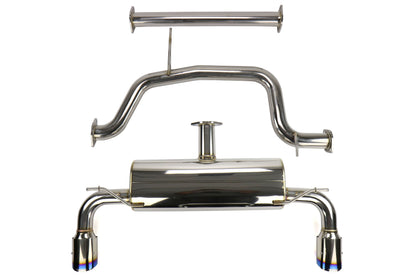 Remark Cat Back Exhaust w/ Burnt Stainless Steel Tip Cover - 2015-2024 Volkswagen GTI