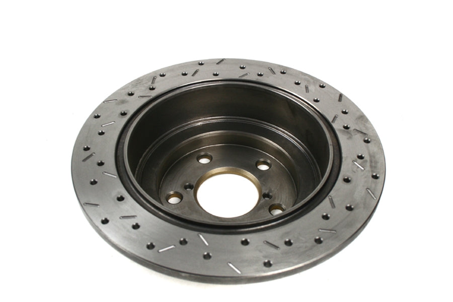 DBA 4000 Series Drilled/Slotted Rear Rotor Pair - Subaru Models (inc. 2002-2005 WRX)