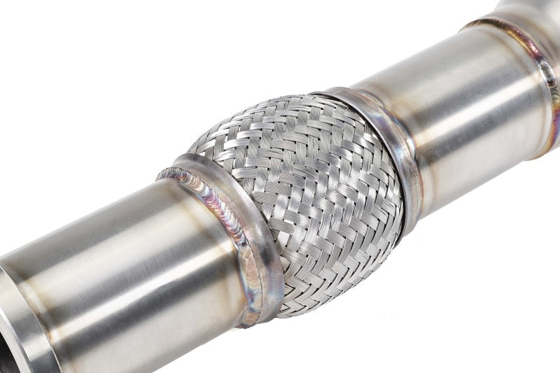 PERRIN Stainless Steel Midpipe w/Resonator 3in. (Fits OEM/Aftermarket Mufflers) - 2022-2026 Subaru WRX