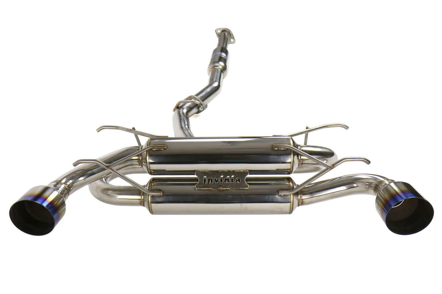 Invidia Gemini R400 Catback Exhaust System - Titanium Tips - 2013-2016 Scion FR-S / 2013-2020 Subaru BRZ / 2017-2020 Toyota 86