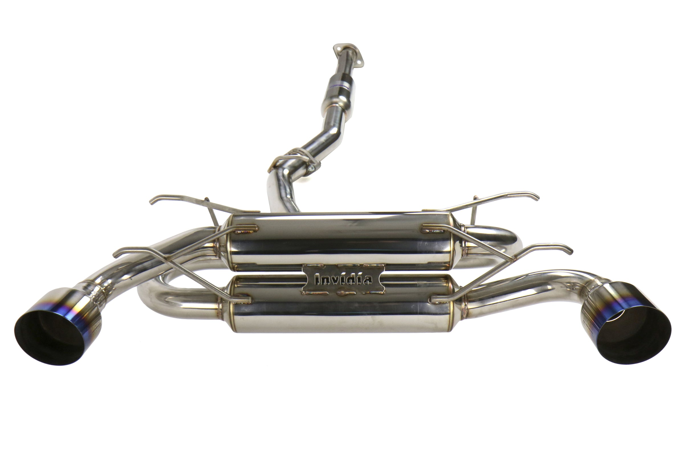 Invidia Gemini R400 Catback Exhaust System - Titanium Tips - 2013-2016 Scion FR-S / 2013-2020 Subaru BRZ / 2017-2020 Toyota 86