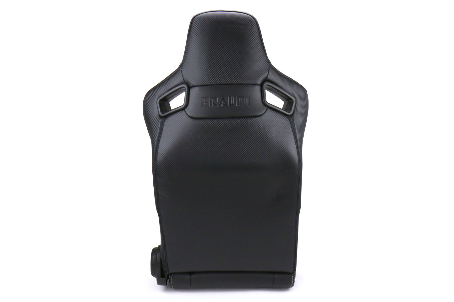 Braum Elite-X Series Racing Seats Diamond Edition White Piping Pair - Universal