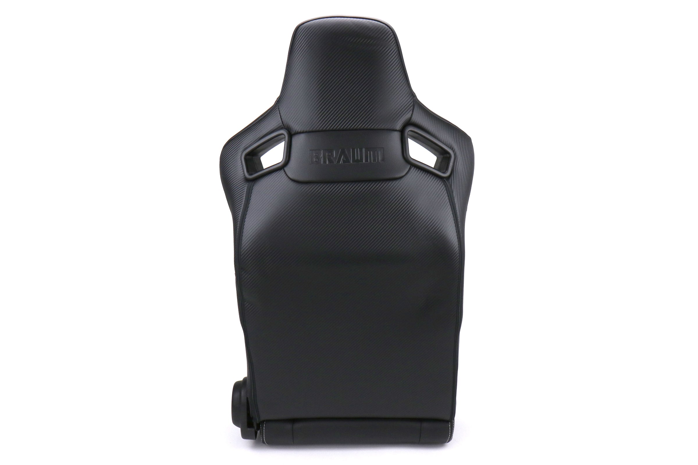 Braum Elite-X Series Racing Seats Diamond Edition White Piping Pair - Universal