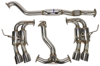 Invidia Gemini Single Layer Cat Back Exhaust w/ Stainless Steel Tips - 2015-2021 Subaru WRX / STI