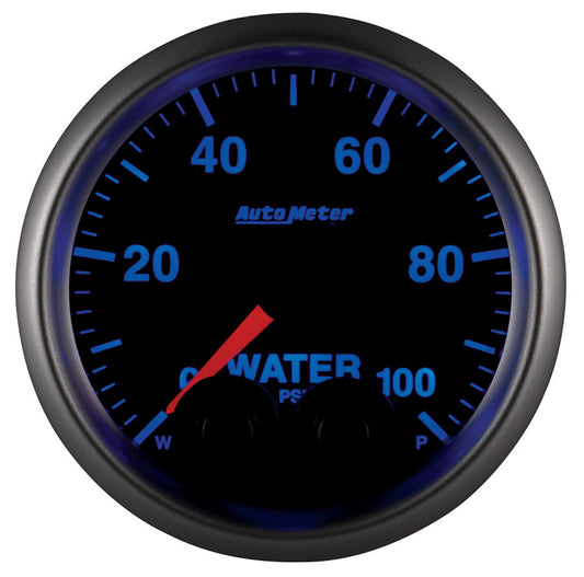 Autometer Elite Water Pressure Gauge 7 Color 52mm - Universal