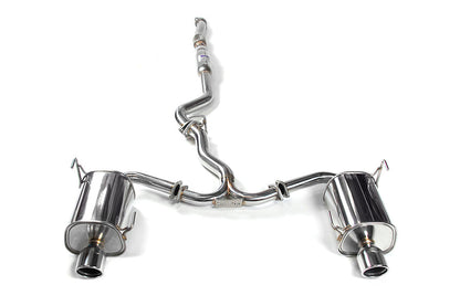 Invidia Q300 Cat Back Exhaust - Rolled Stainless Steel Tips - 2008-2010 Subaru WRX Sedan / 2009-2014 Forester XT