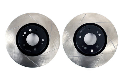 Stoptech Slotted Front Rotor Pair - 2003-2006 Mitsubishi Evo 8/9