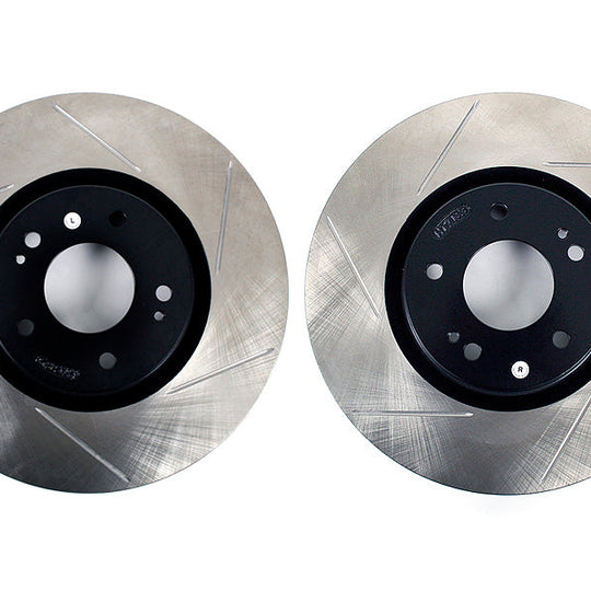 Stoptech Slotted Front Rotor Pair - 2003-2006 Mitsubishi Evo 8/9