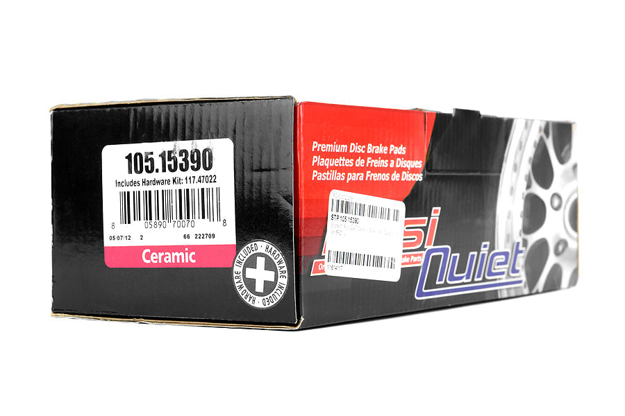StopTech Posi Quiet Ceramic Disc Brake Pads (Front) - 2013-2016 Scion FR-S / 2013-2024 Subaru BRZ / 2012-2014 WRX / 2010-2018 Forester / 2013-2014 Outback / 2013-2017 Crosstrek / 2011-2016 Impreza / 2017-2024 Toyota 86