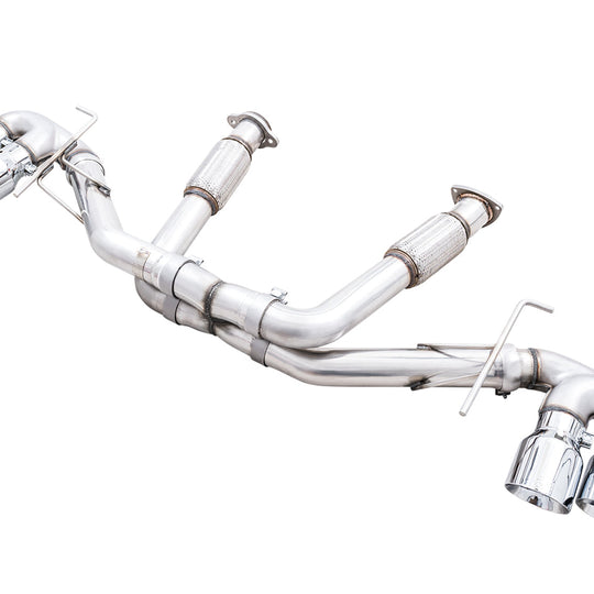 AWE Track Edition Exhaust for C8 Corvette -- Chrome Silver Tips
