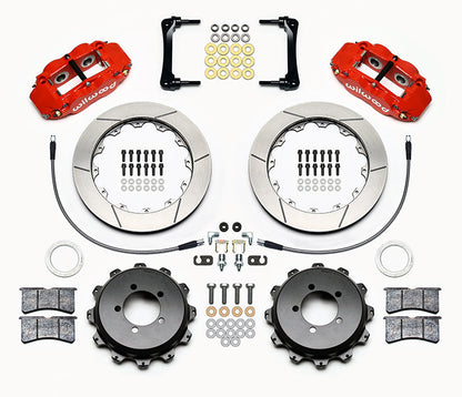 Wilwood FNSL4R 12.88in Rear Kit Red - 2008-2014 Subaru WRX