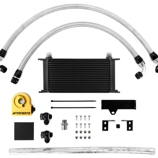 Mishimoto Thermostatic Oil Cooler Kit Black - 2006-2007 Subaru WRX/STI