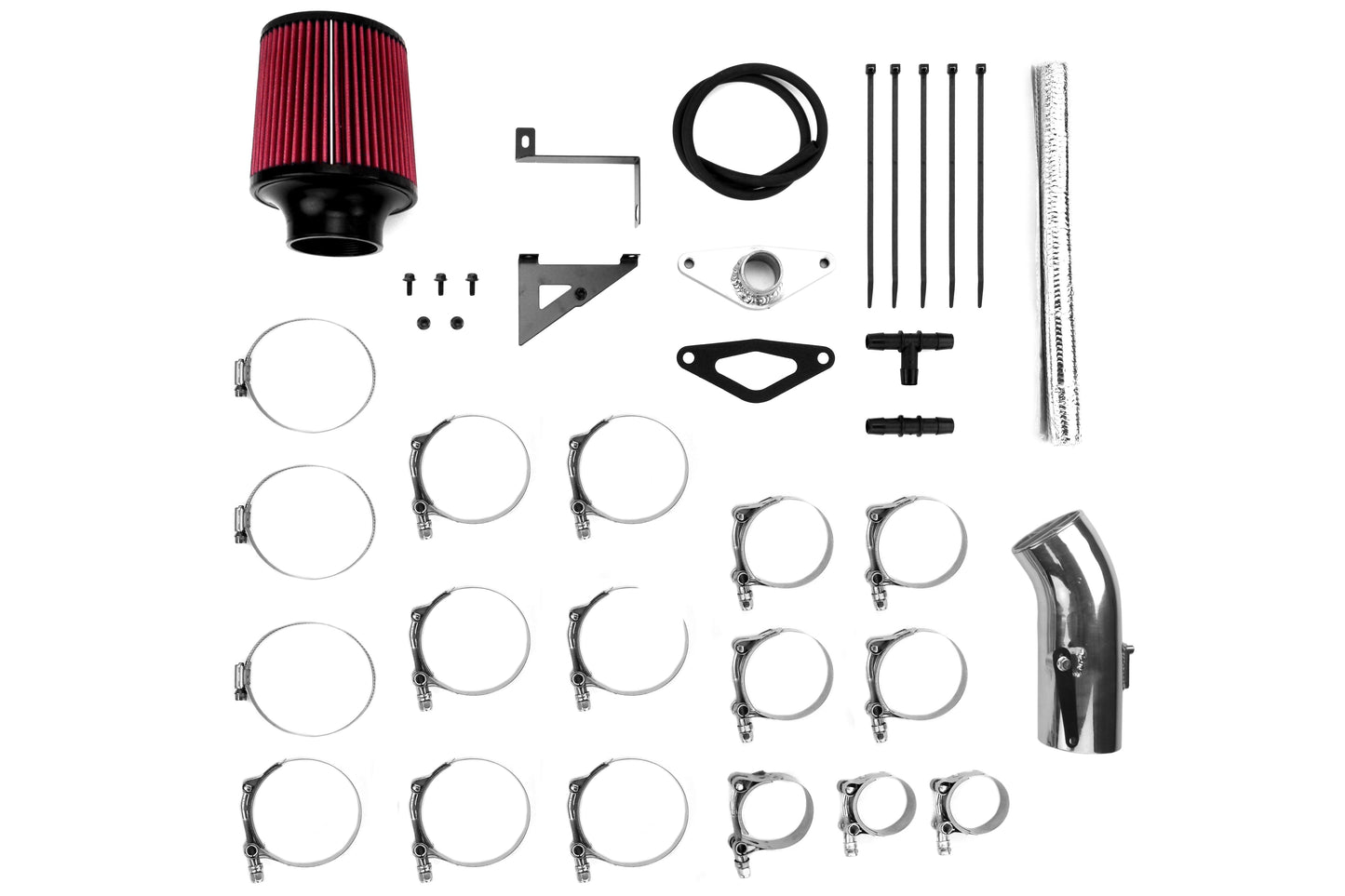 Mishimoto Front Mount Intercooler w/ Intake Black - 2008-2014 Subaru STI