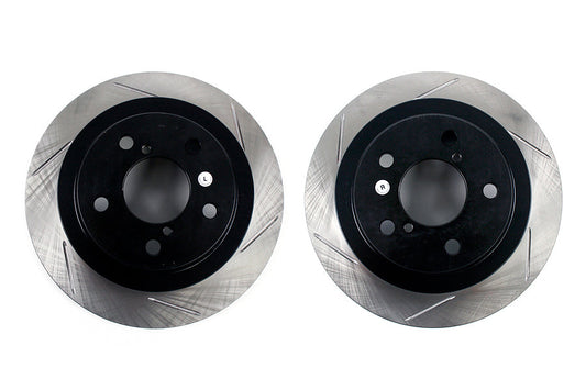 Stoptech Slotted Rear Rotor Pair - Subaru Models (inc. 2002-2005 WRX)