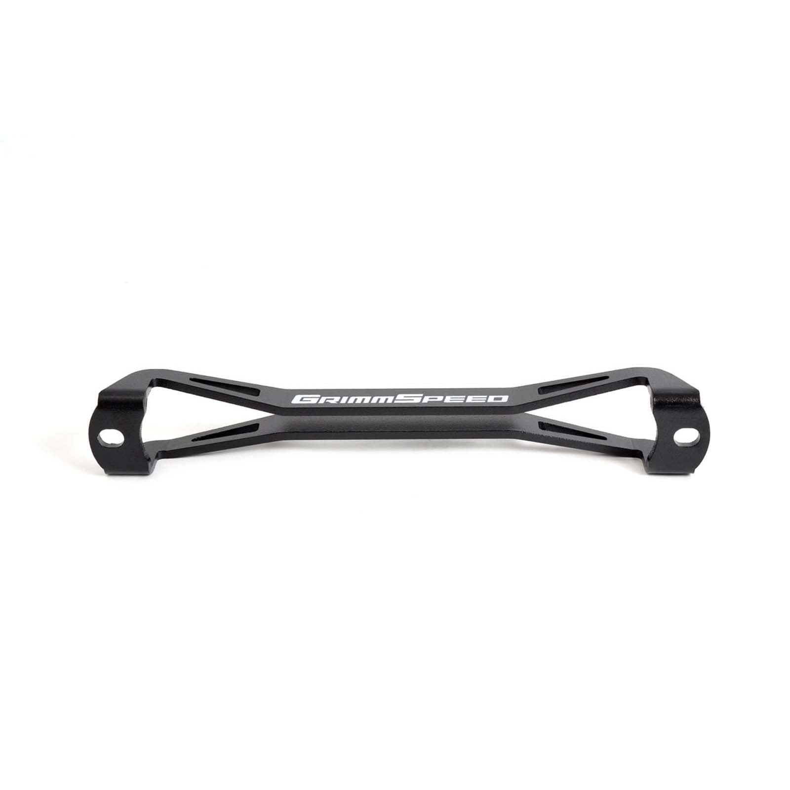 GrimmSpeed Lightweight Battery Tie Down Black - Subaru Models (inc. 2002+ WRX/STI)