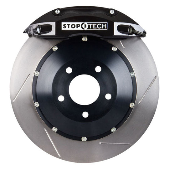 Stoptech ST-40 Big Brake Kit Front 355mm Black Slotted Rotors - 2003-2006 Mitsubishi Evo 8/9