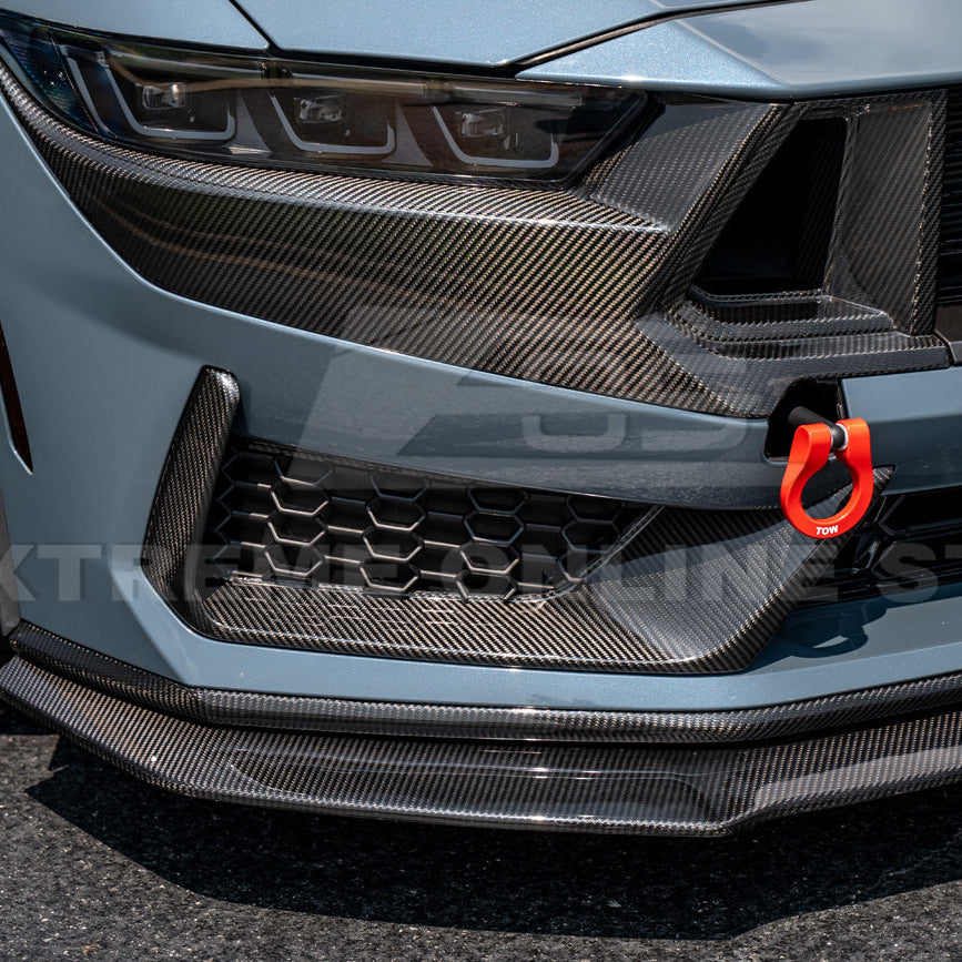 2024+ Ford Mustang Dark Horse DRY CARBON FIBER Front Grille Insert
