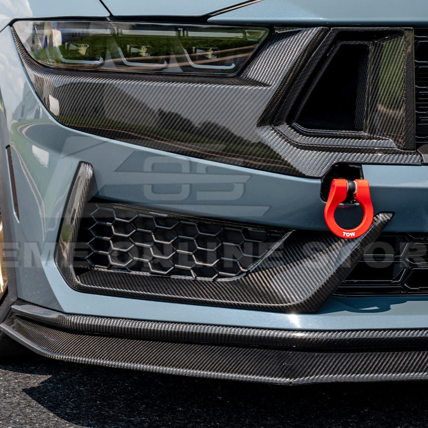 2024+ Ford Mustang Dark Horse DRY CARBON FIBER Front Grille Insert