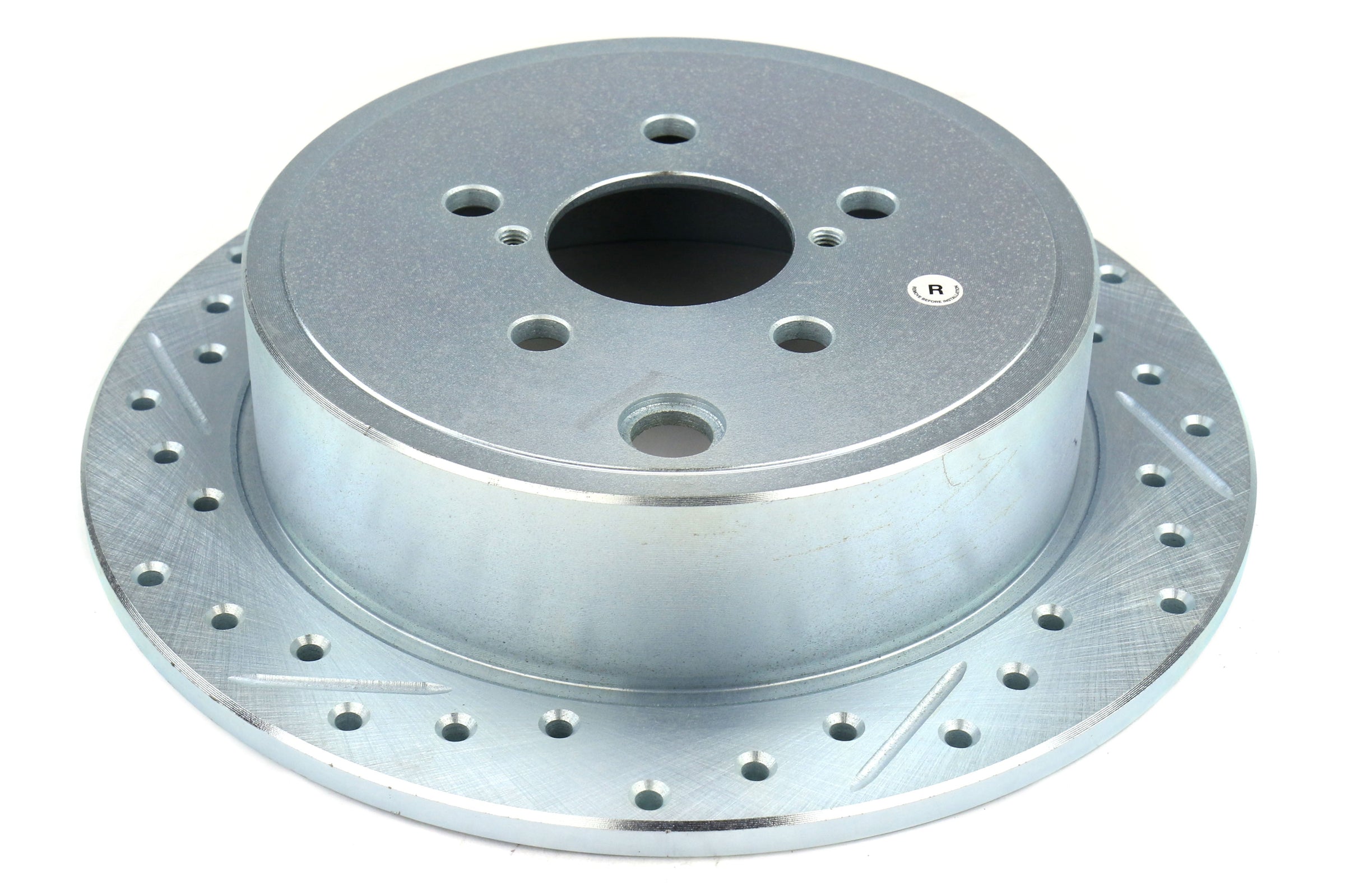 Stoptech C-Tek Sport Drilled and Slotted Rear Rotor Pair - Subaru Models (inc. 2008-2014 WRX)