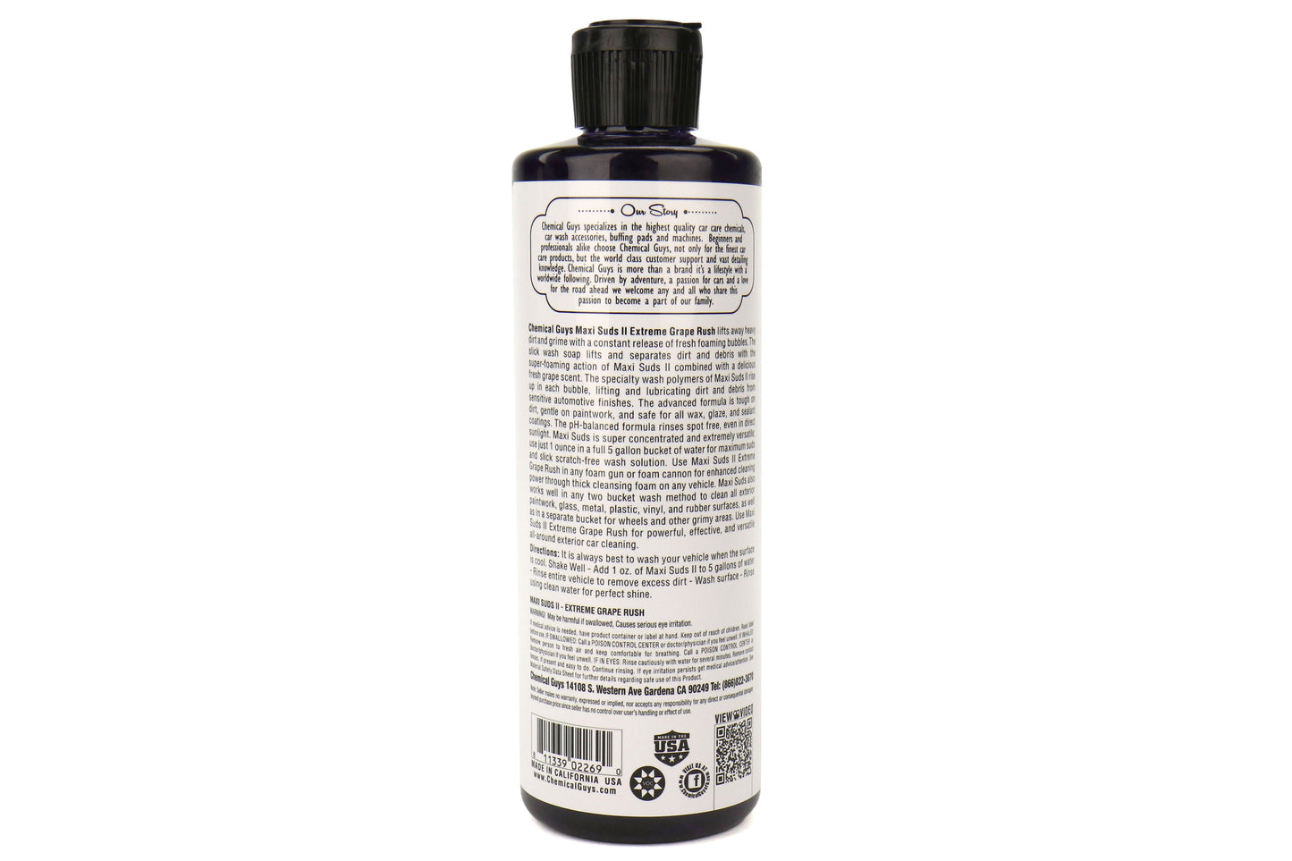 Chemical Guys Maxi-Suds II Grape Rush Super Suds Shampoo (16 oz) - Universal