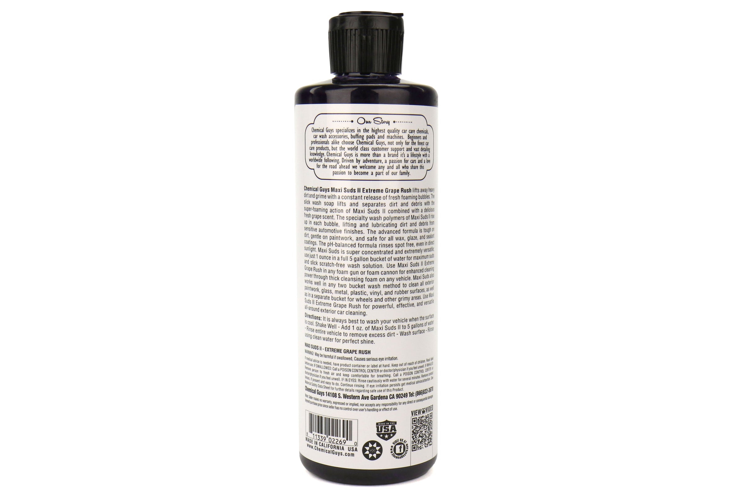 Chemical Guys Maxi-Suds II Grape Rush Super Suds Shampoo (16 oz) - Universal
