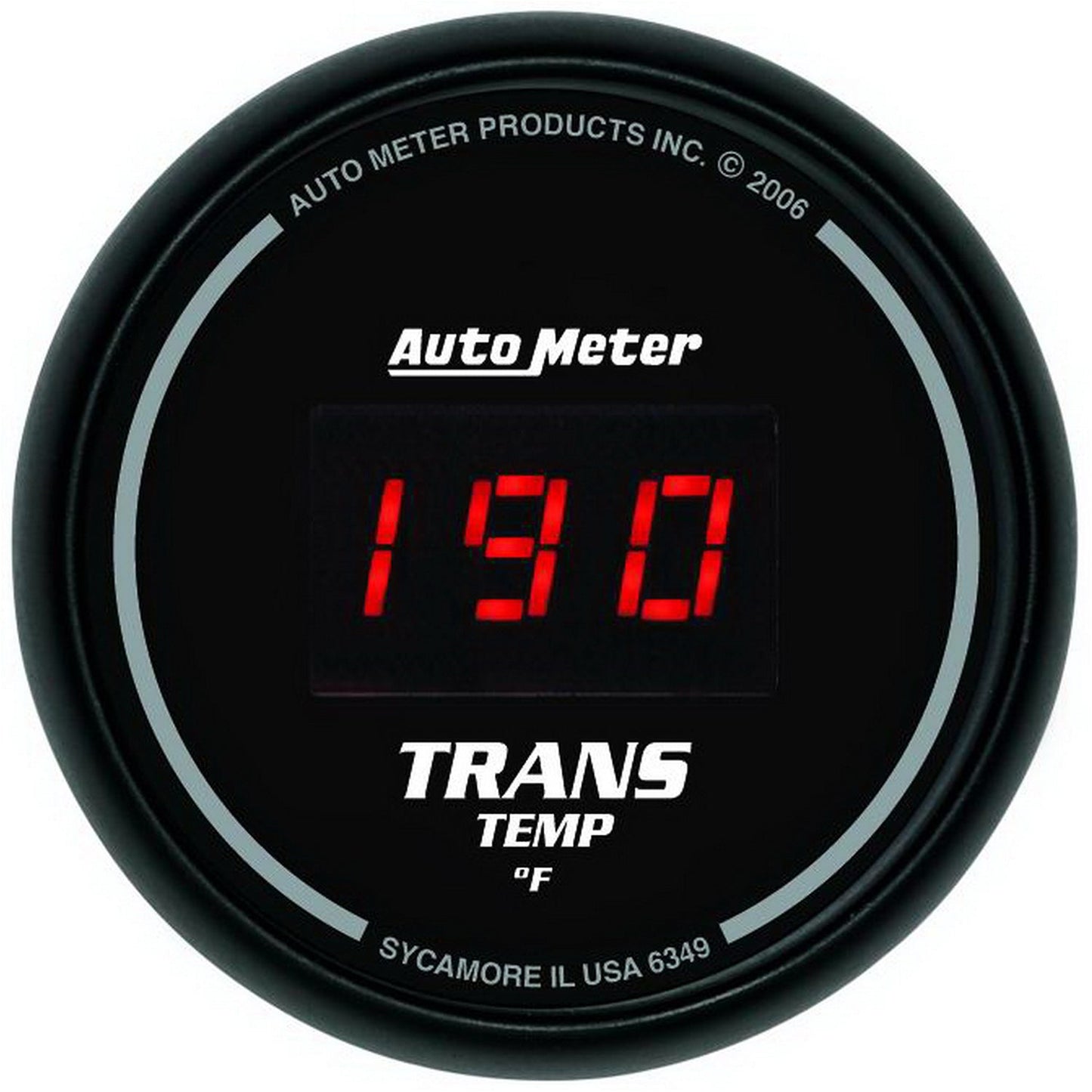 Autometer Sport-Comp Digital Transmission Temperature Gauge Red LED 52mm - Universal