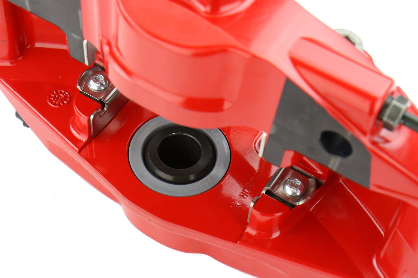 Stoptech ST-22 Big Brake Kit Rear 345mm Red Slotted Rotors - 2015-2021 Subaru WRX