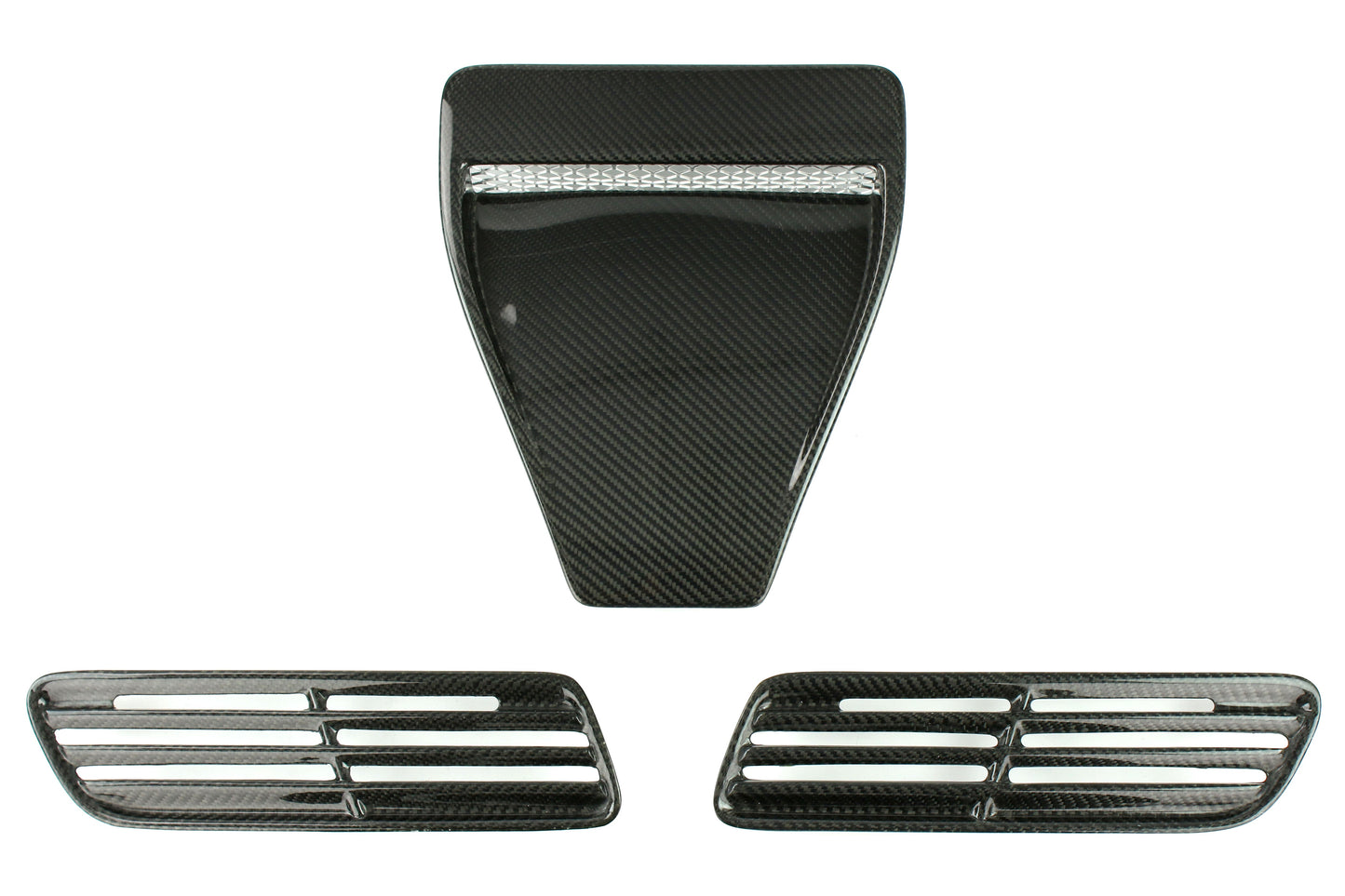 Seibon Carbon Fiber OE Style Hood Scoop - 2008-2015 Mitsubishi Evo X