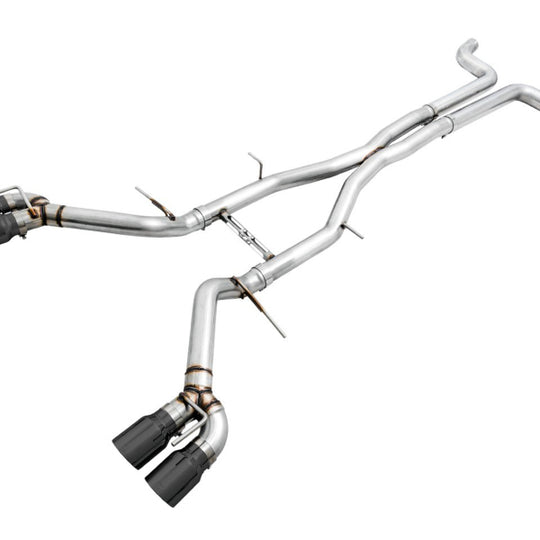 AWE Tuning 16-19 Chevy Camaro SS Non-Res Cat-Back Exhaust - Track Edition (Quad Diamond Black Tips)