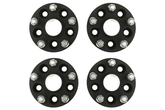 ISC Suspension 5x100 to 5x114.3 25mm Wheel Adapters Black - Subaru Models (inc. 2002-2014 WRX)