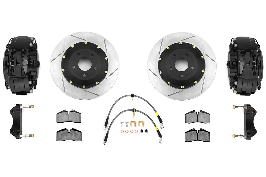 Stoptech ST-40 Big Brake Kit Front 332mm Black Slotted Rotors - 2013-2014 Ford Focus ST
