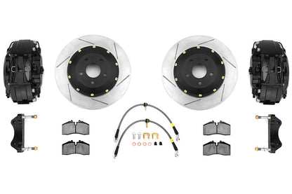 Stoptech ST-40 Big Brake Kit Front 332mm Black Slotted Rotors - 2013-2014 Ford Focus ST
