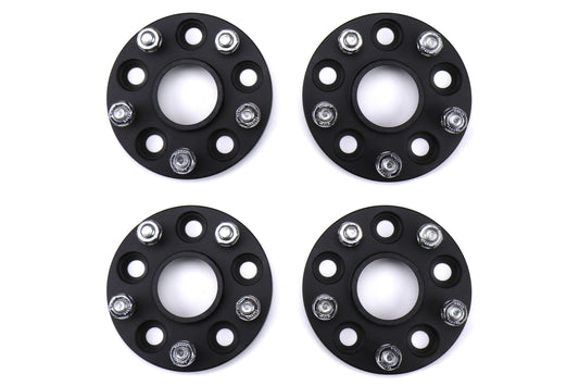 ISC Suspension 5x108 to 5x114.3 15mm Wheel Adapters Black - 2013-2018 Ford Focus ST / 2016-2018 Focus RS
