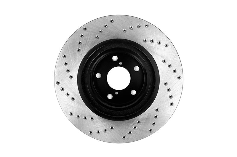 Stoptech Drilled Rotor Pair Front - Subaru Models (inc. 2009-2014 WRX)