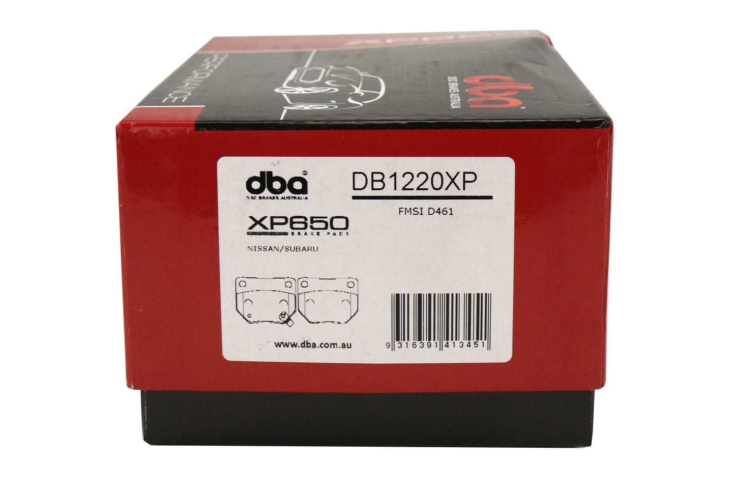 DBA XP650 Track Performance Rear Brake Pads - 2006-2007 Subaru WRX / 1984-1996 Nissan 300ZX