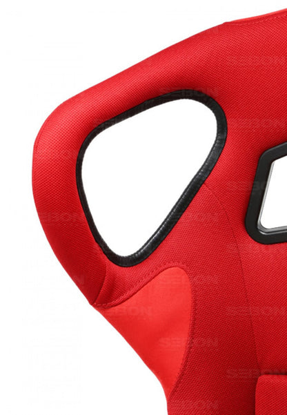 Seibon Carbon Kevlar Racing Seat Type-FC Red - Universal