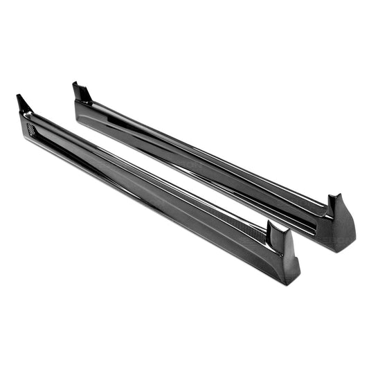 Seibon Carbon Fiber GD Style Side Skirts - 2006-2007 Subaru WRX / STI
