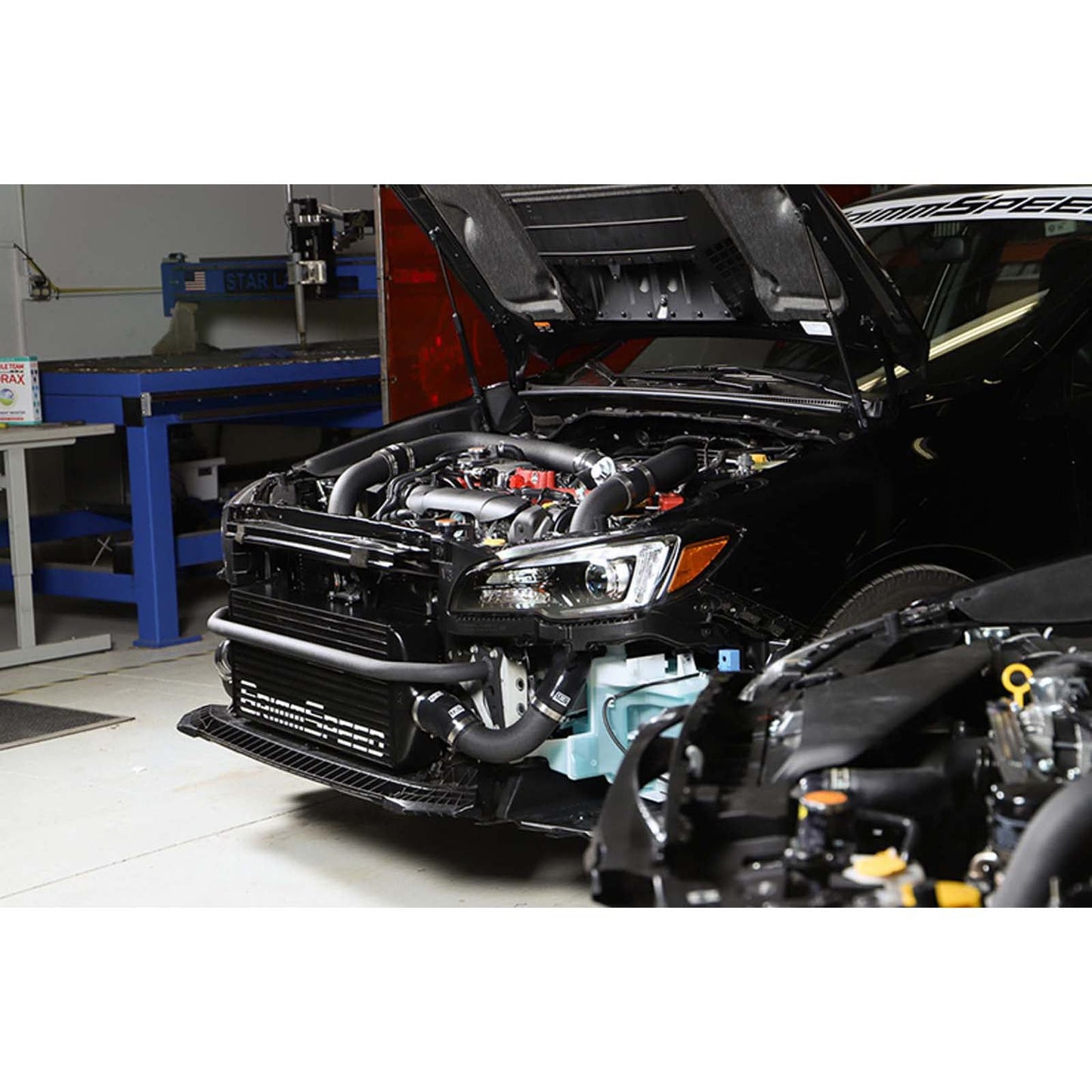 GrimmSpeed Front Mount Intercooler Kit Black Core w/ Black Piping - 2015-2021 Subaru WRX / STI