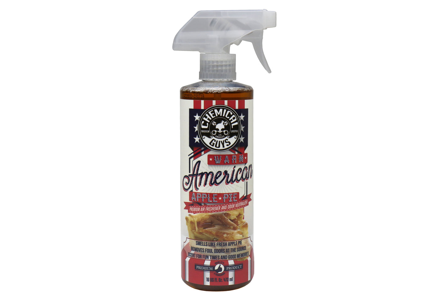 Chemical Guys Warm American Apple Pie Air Freshener and Odor Eliminator (16oz) - Universal